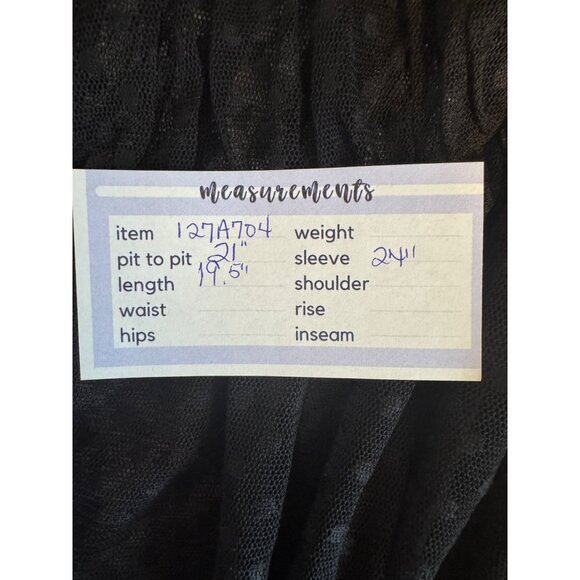 2/$30 ZARA M Black Sheer Polka Dot Blouse - Picture 15 of 16